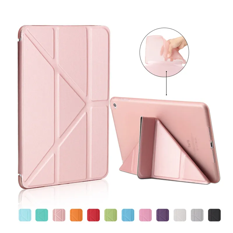 

Case for New iPad 9.7 inch 2017 2018 ,For ipad model A1822 A1823 A1893 A1954 Soft TPU Back Case silicone Magentice Smart cover