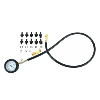 

12 Piece Engine Oil Pressure Test Kit Tester Car Garage Tool Low Oil Warning Devices