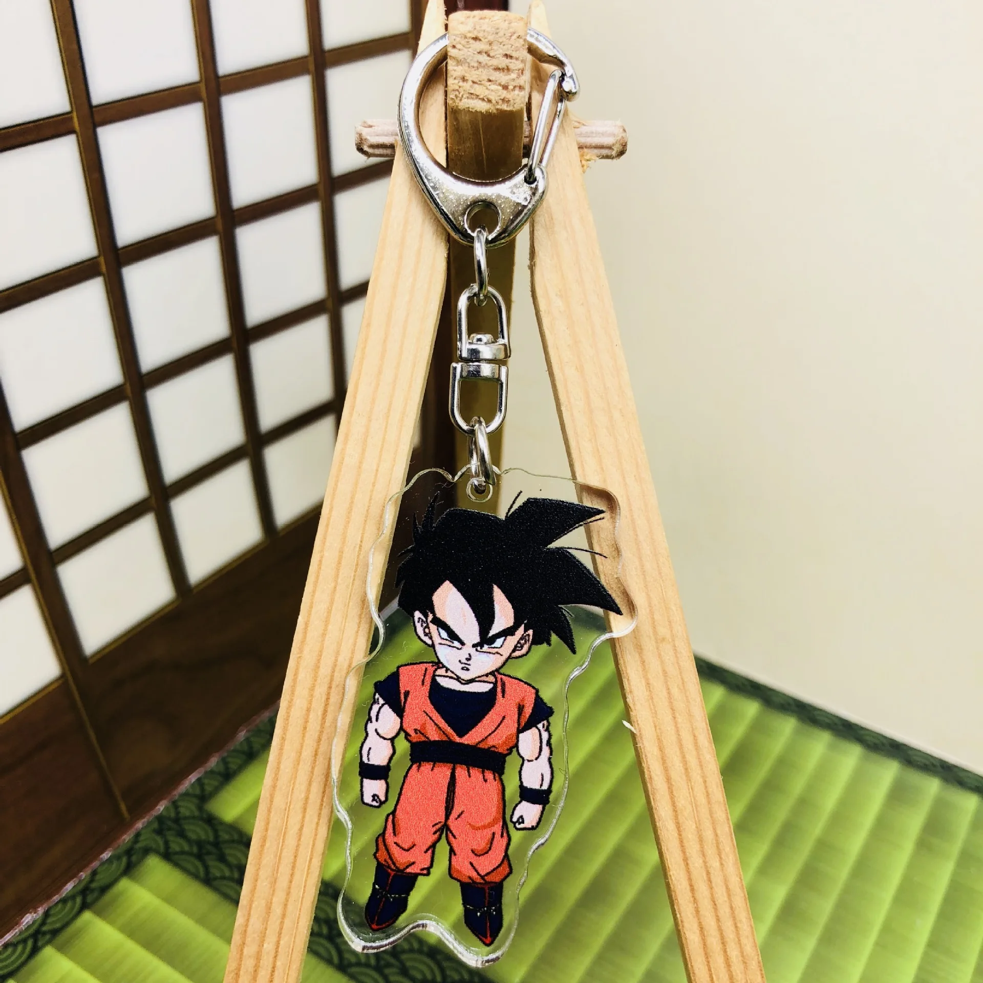 Anime Peripheral Acrylic Pendant Ornament Dragon Ball Son Goku Vegeta IV Beerus Trunks Buu Piccolo Keychain