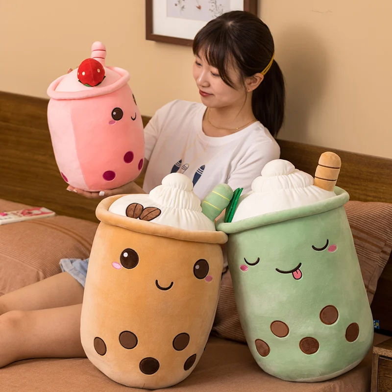 Kawaii Bubble Tea Fruit Series Plush XL (50cm)