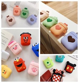 

Cartoon Cute Wireless Bluetooth Earphone Case For Apple AirPods Silicone Charging Headphones Cases For Airpods Protective Cover