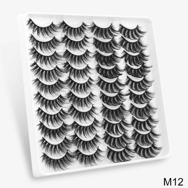 Pairs Faux Mink Lashes False Eyelashes Natural Fake Lashes Book 3D Lash Wispy Dramatic Eyelash Vendor Faux Cils Makeup