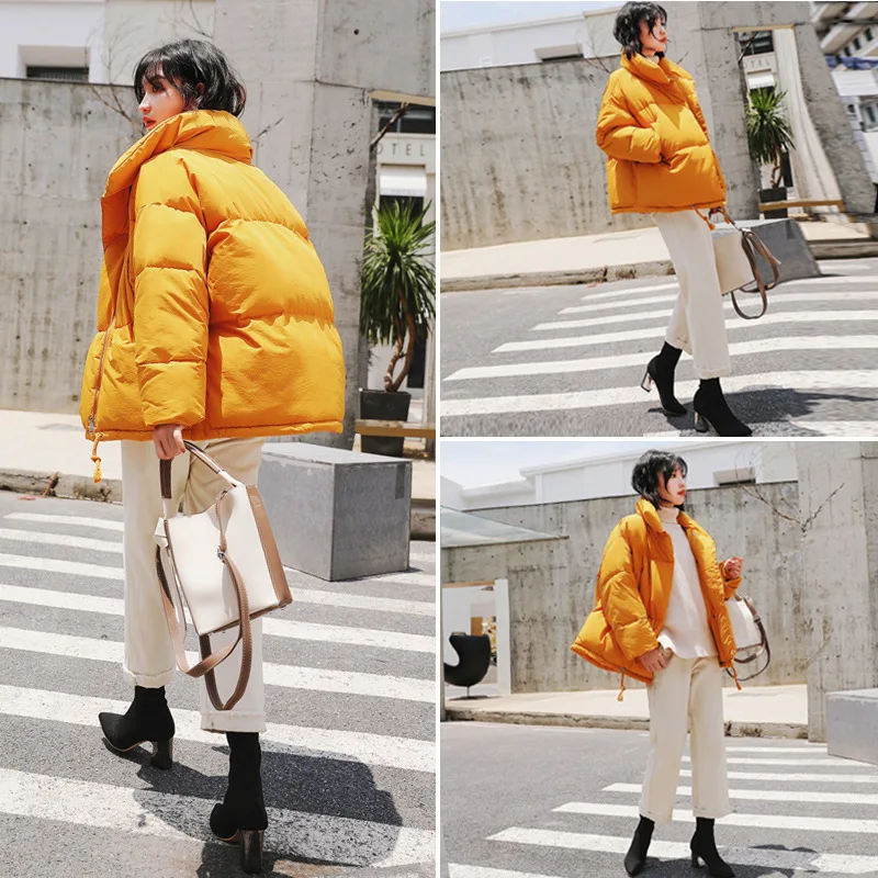 

Photo Shoot down Jacket Cotton-padded Clothes Women's Small Cotton-Padded Jacket 2018 New Style down Coat Short Students Harajuk