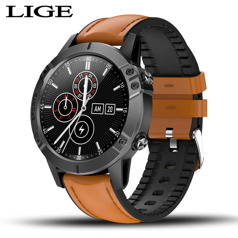 

LIGE 2020 New Smart Watch Men smartwatch Sport Fitness Tracker Heart Rate Blood Pressure For Android IOS Waterproof Man Watch