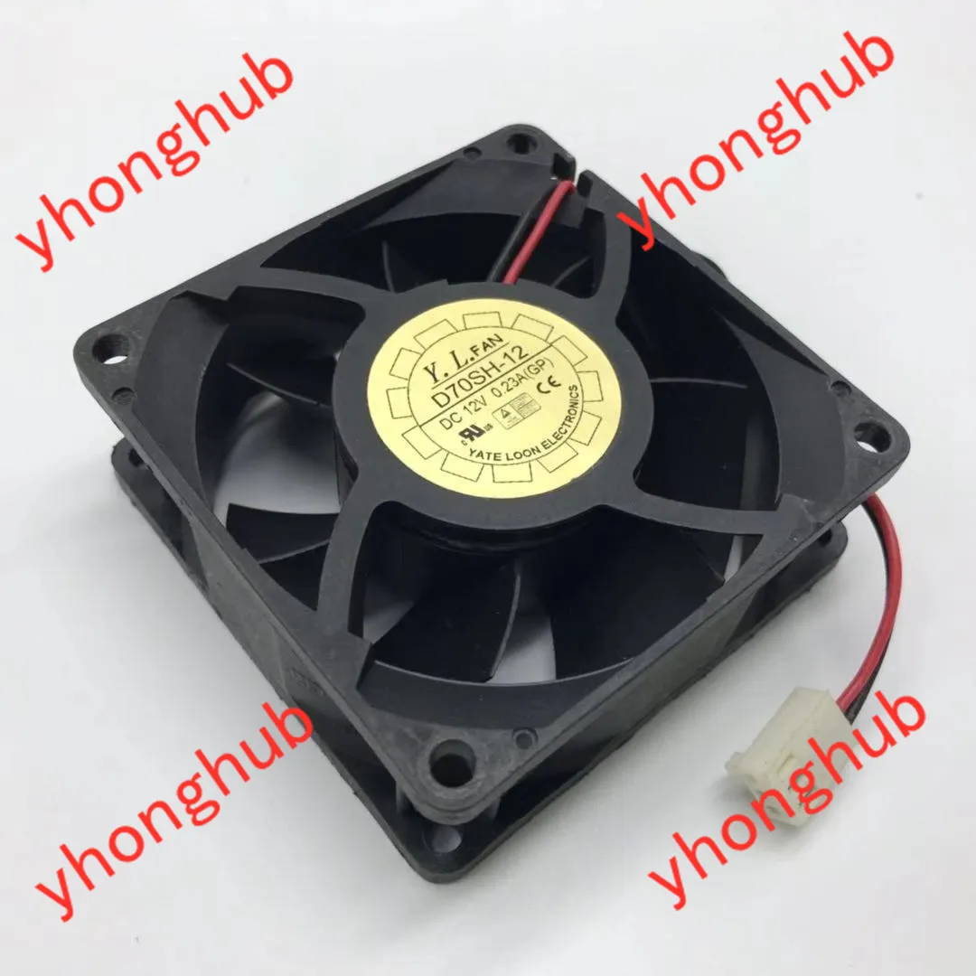 Yate Loon D70SH 12 DC 12V 0.23A 70x70x25 мм 2 провод Сервер вентилятор