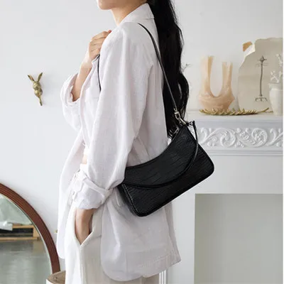 Bolso Mujer, сумки на плечо со змеиным принтом для женщин, кожа, роскошные сумки, женские сумки, дизайнерские сумки высокого качества из искусственной кожи, сумки-мессенджеры - Цвет: black
