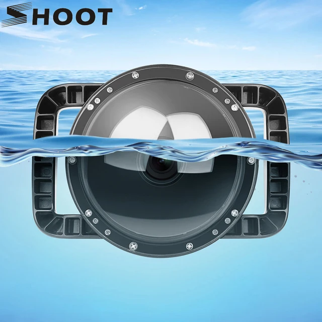 $US $34.99 SHOOT 6'' Dual Handheld Dome Port Waterproof Diving Housing Case Cover with Trigger for DJI Osmo Ac