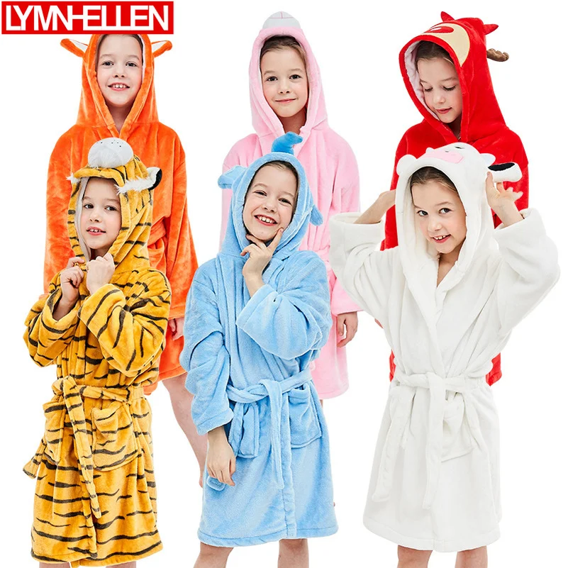 New Lovely Flannel Baby Bath Towel Cute Cartoon Animal Shape Hooded