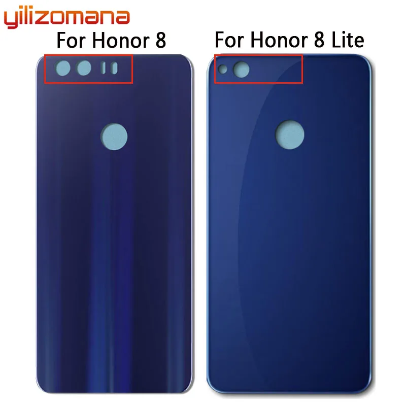YILIZOMANA крышка батареи Задняя стеклянная дверь корпус чехол для Huawei Honor 8 Honor 8 Lite крышка батареи задняя панель Замена