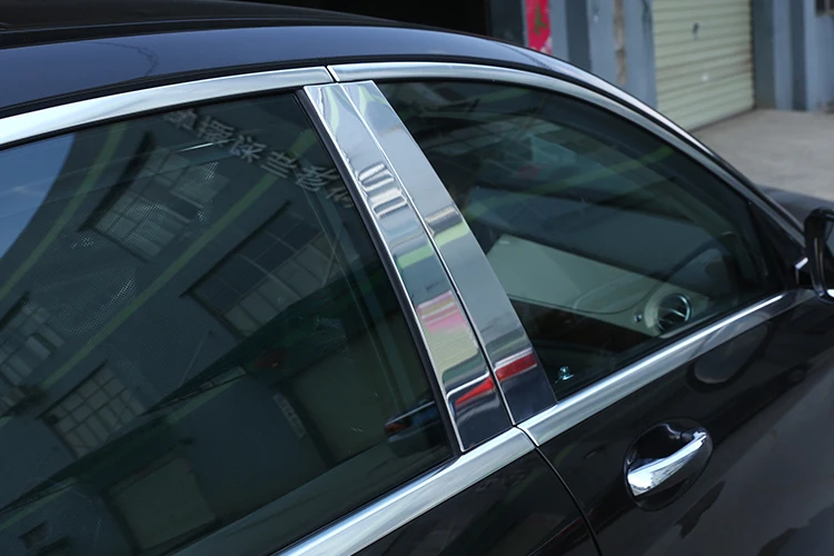 Для Mercedes Benz W221 s-класс S300L S350L S400L S500L S600L 2008-2013 автомобильные аксессуары оконная формовочная отделка алюминиевый сплав