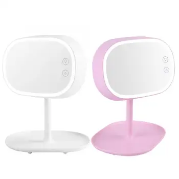 

Vanity Mirror 2-in-1 LED Makeup Mirror + Desktop Lamp Adjustable Rechargable Shooting Filling Light Pocket Mirror