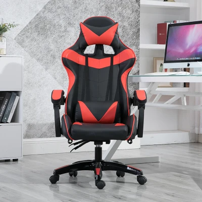 Massage WCG Gaming Chairs High Quality  Computer Chairs Swivel Lifting up Gaming Chair for Internet Cafe Red No Footrest