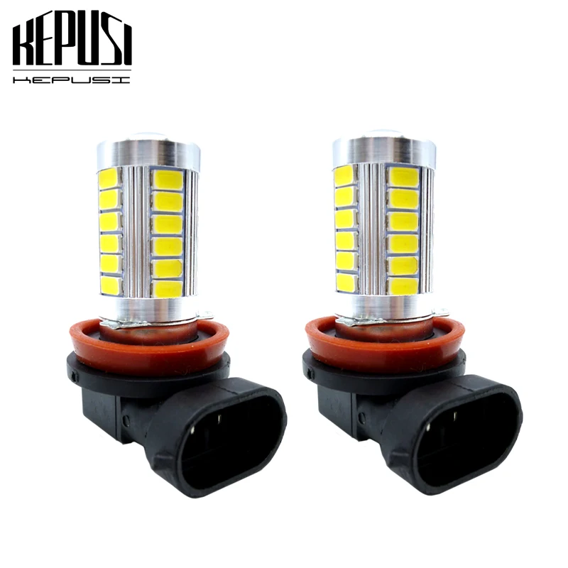 2x Car Fog Lamp H8 H11 Led Bulb Auto Driving Running Light For MK3 MK4 Lavida Sagitar Touarge Touran Passat B7 Magotan Golf