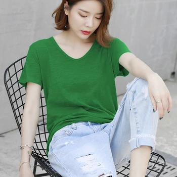 

RC22 Tops T Shirt gold Women Short Sleeve Tshirt fuchsia