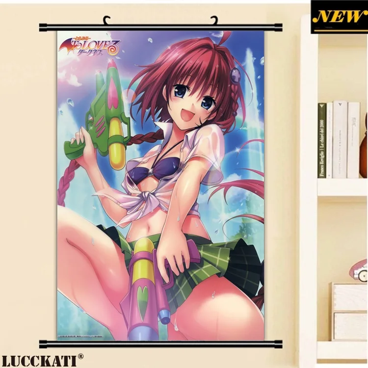 Плакат на холсте с изображением героев мультфильма To LOVE Ru Love тьма Лала Ями