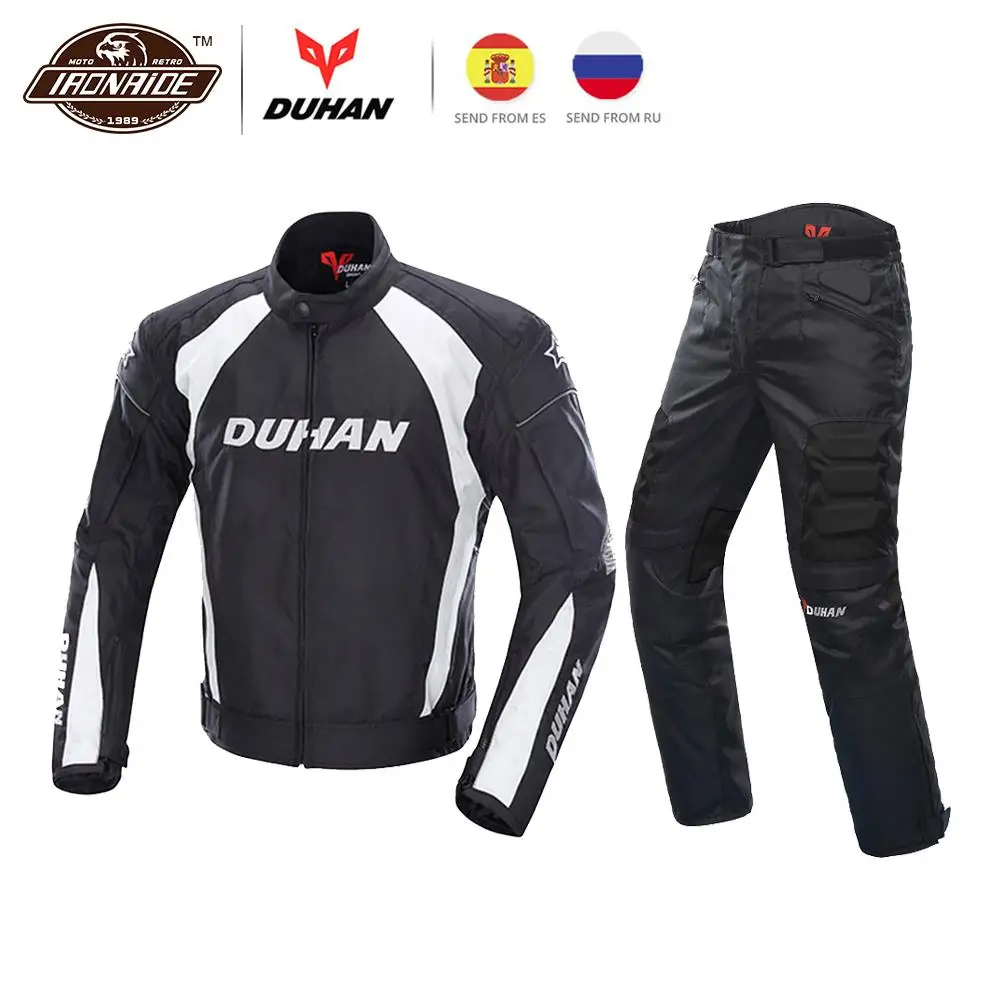 

DUHAN Men Motorcycle Jacket Moto Jacket Motorcycle Pants body Armor Windproof Cold-proof Touring Motorbike Riding Suit
