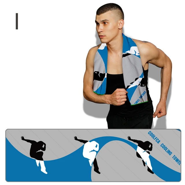 Cold Dry Cooling Sports Towel Printed Quick Dry Strong Absorbent Sweat Towel Golf Towel For Fitness Microvezel Handdoek Haar I