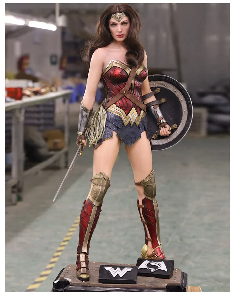 

[Temila] Large size 102cm Wonder Woman Resin Action Figure Full body statue Collectible Model home decoration gift