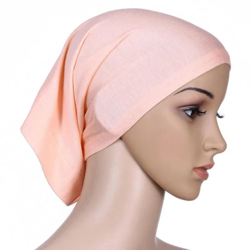Под шарф хиджаб шапка труба шапка кость исламский женский головной Убор - Цвет: K