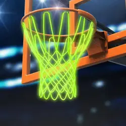 Sporting Goods Sports Accessories Standard Outdoor Glow in The Dark Fluorescent Basketball Net Luminous Basketball Hoop