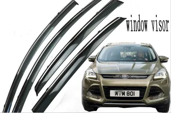 online 4 Pçs Para Ford Kuga 801 Estilo Do Carro Janela Viseira Vento Moldando Toldos Escudo Chuva Sol Guarda Vento Ventilação Sombra Acessórios