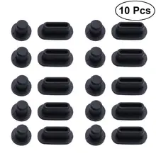 3,5 мм разъем для наушников Anti Dust Заглушки и type C порт заглушки для телефонов Android портативных ПК(черный