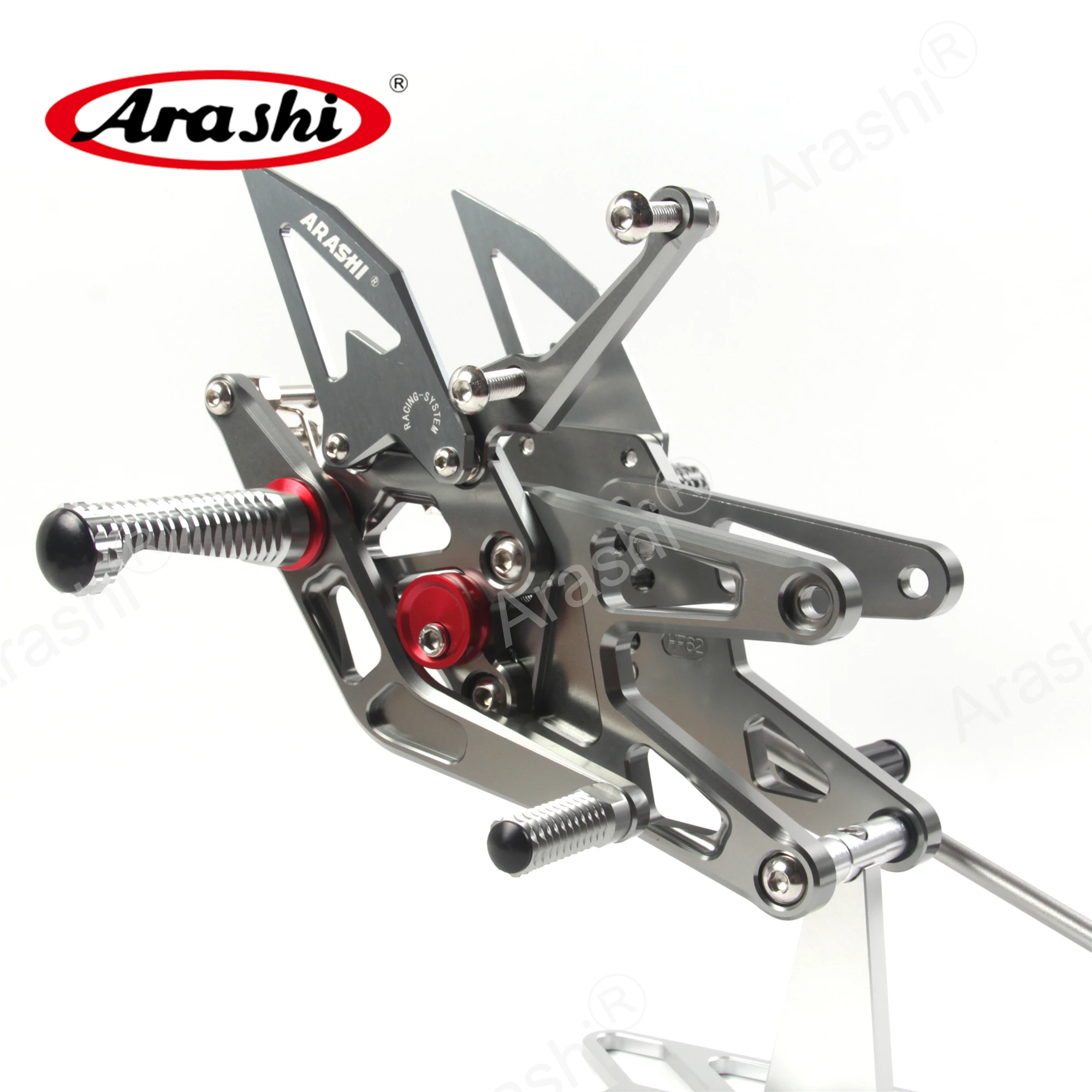 Arashi регулируемая подножка YZF-R6 ЧПУ для YAMAHA YZF R6 2003 2004 2005 подножки Rider задние наборы Rearset подставка для ног серебро