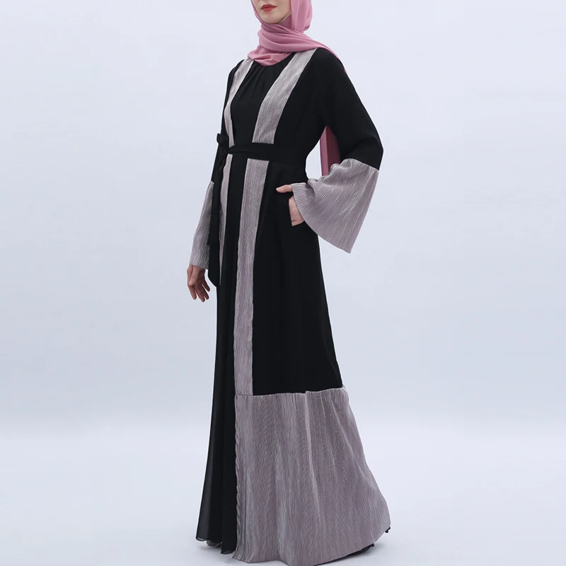 MISSJOY Abayas для мусульманского праздника Рамадан женское платье кафтан лоскутное свободное турецкое элегантное женский халат Дубай Средний Восточный кардиган
