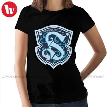 

Super Junior Kpop T-Shirt Super Junior Logo T Shirt Short Sleeve O Neck Women tshirt Simple Ladies Tee Shirt