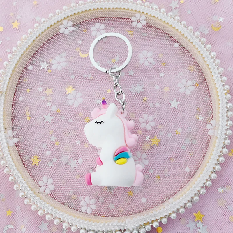 Мультфильм брелок Hello Kitty милый KT кот Единорог лягушка куклы брелоки Автомобильный Брелок Студенческая сумка брелок кулон творческие подарки - Цвет: NO.1