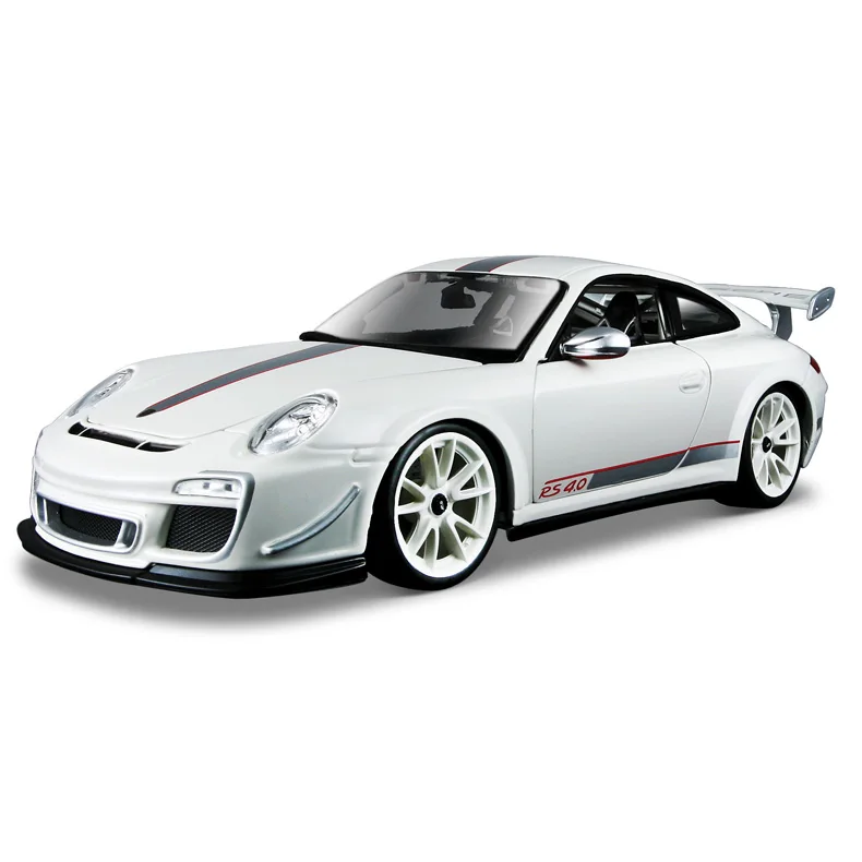 Bburago 1:18 Porsche 911 GT3 RS модель автомобиля из сплава Модель автомобиля Моделирование Украшение автомобиля коллекция Подарочная игрушка Литье под давлением модель игрушка для мальчиков - Цвет: 911 GT3 RS