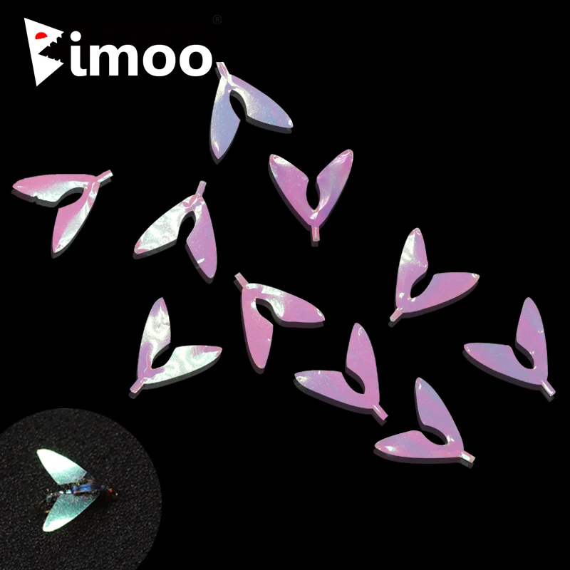 Bimoo 20 пар/кор. предварительно вырезанные крылья мухи пчелы реалистичные летающие рыболовные материалы для связывания прозрачные крылья насекомых УФ-защита