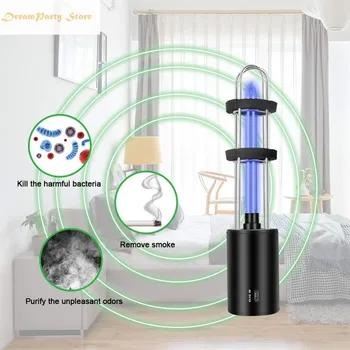 

Rechargeable Ultraviolet UV Sterilizer Light Tube Bulb Disinfection Bactericidal Lamp Ozone Sterilizer Mites Lights