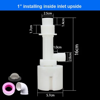 

1" Floating Ball Valve Automatic Float Valve Water Level Control Valve F/ Water Tank Water Tower