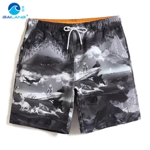 Летние мужские шорты сексуальные китайские чернила живопись быстросохнущие купальник для серфинга Гавайские бермуды джоггеры печатные пляжные шорты