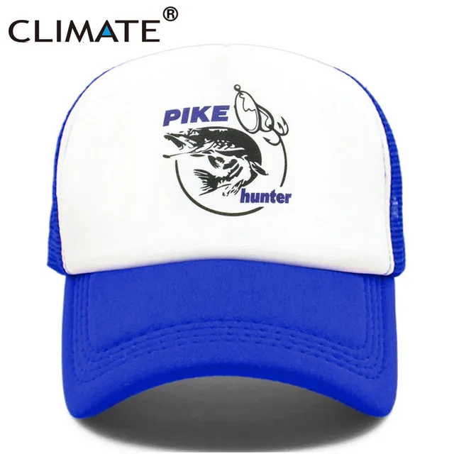 Fish Hunt Trucker Cap Pike Fishing Caps 