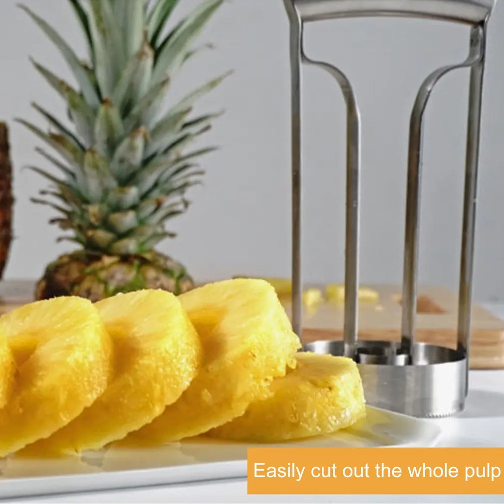 Éplucheur d'ananas en acier inoxydable, trancheuse à fruits, coupe-fruits,  Gadget de cuisine de haute qualité, outil de coupe de fruits - AliExpress