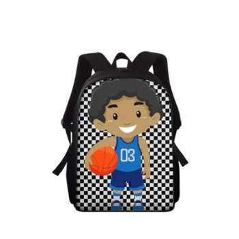 

girl Black American Boy School Bags for Kindergarten Student Baby Football Boy Printed Book Bags Toddler Mochila