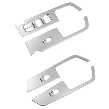 

For Hyundai Ix25 Creta Chrome Inner Door Armrest Window Switch Cover Decoration Control Panel Auto Accessories 2015-2019