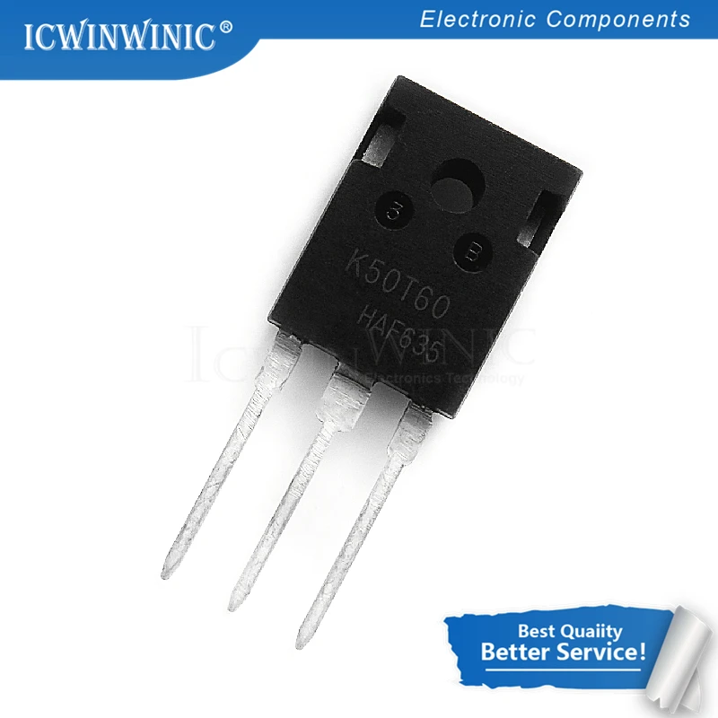 10 шт./лот K50T60 IKW50N60T IGBT TO-247 в наличии | Электронные компоненты и принадлежности