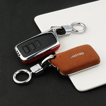 

2/3/4 button car key protector For Lexus NX200 ES200 250 RX200t ES RS GS IS LX NX Series Suede Leather Keyless fob cover case