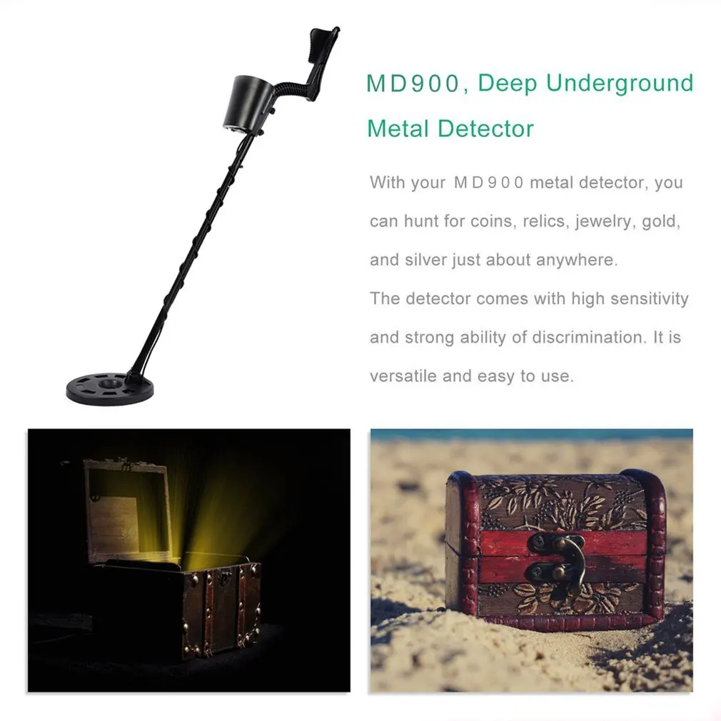 Professional Metal Detector Underground Treasure Detector High Sensitivity Metal Finder Treasure Seeking Tool with LCD Display