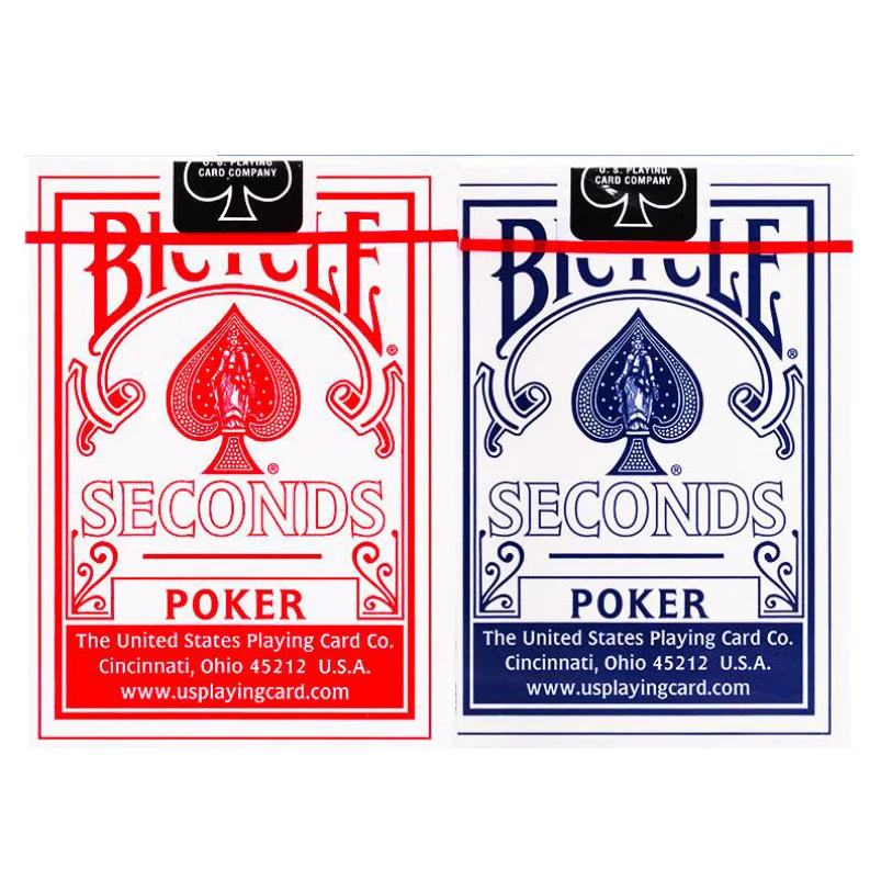 1 шт./компл. Bicycle Seconds игральные карты покер синего и красного цветов, велосипедные Волшебная регулярные палубы Rider задняя Стандартный палубы волшебный трюк