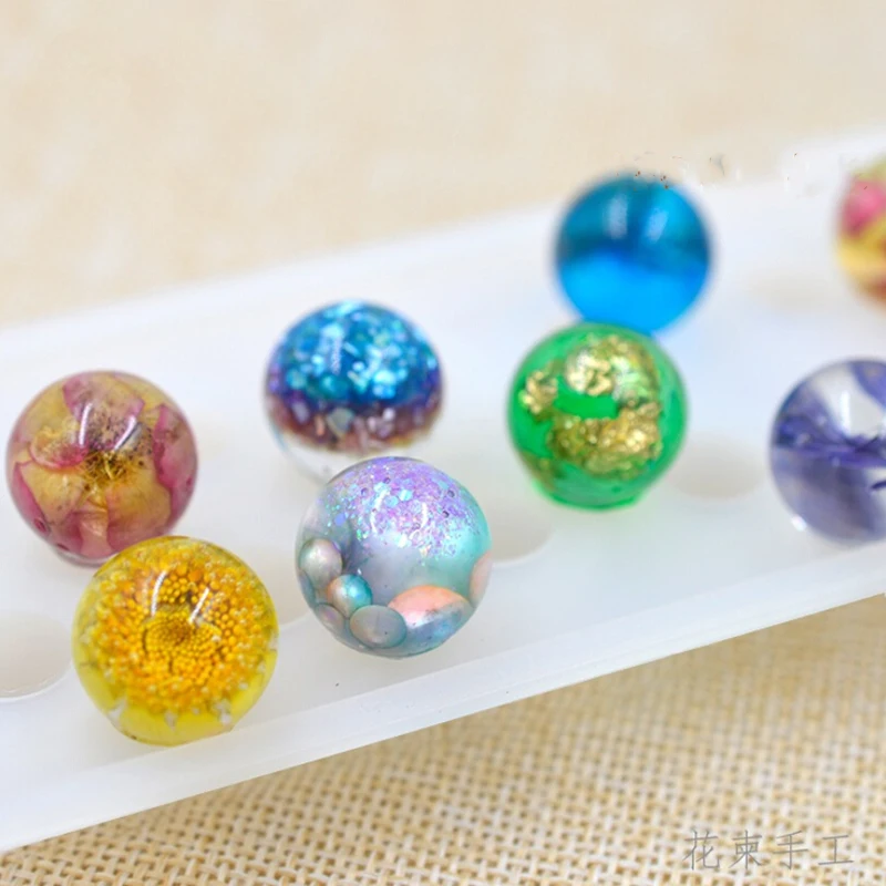 1 Pcs 실리콘 몰드 세트 펜던트 몰드 Diy 목걸이 팔찌 쥬얼리 만들기 공예-20 캐비티 23*6.2*2cm