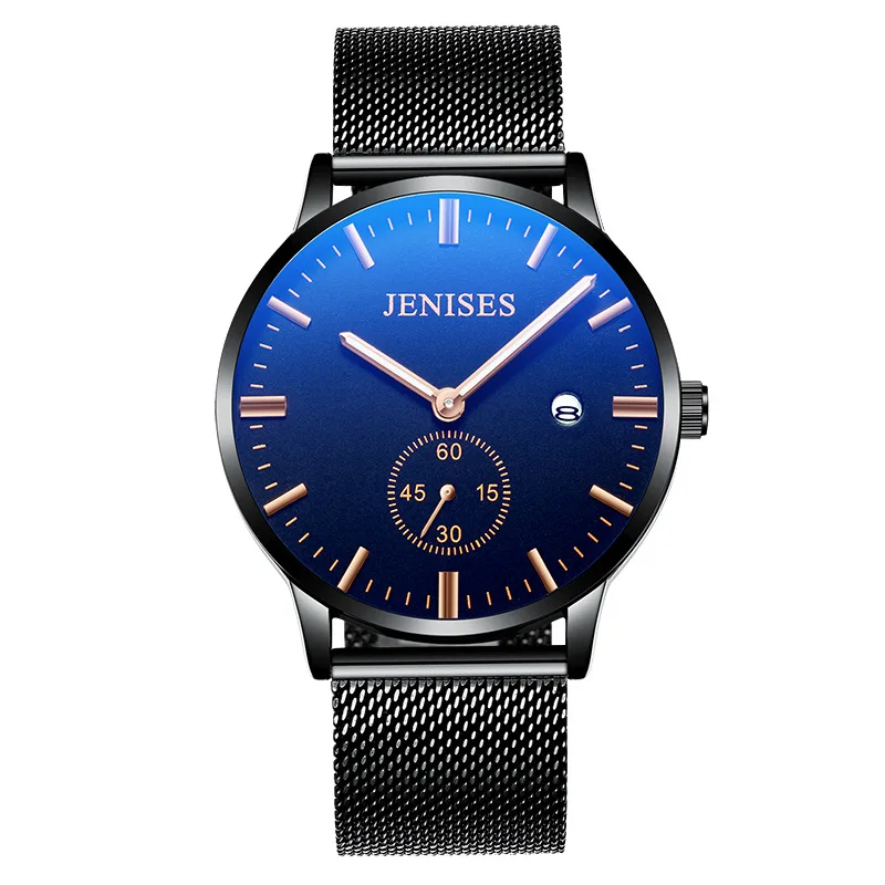 

Men's Quartz Wrist Watch Fashion Trend Leather Waterproof Explosion Luminous Simple Calendar Watch Luxury Gift Clock Male Watch