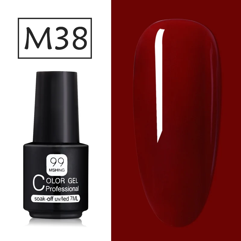M038 Mshing Gel Polish Set All For Manicure Semi Permanent Vernis top coat UV LED Gel Varnish Soak Off Nail Art Gel Nail Polish - Color: M038