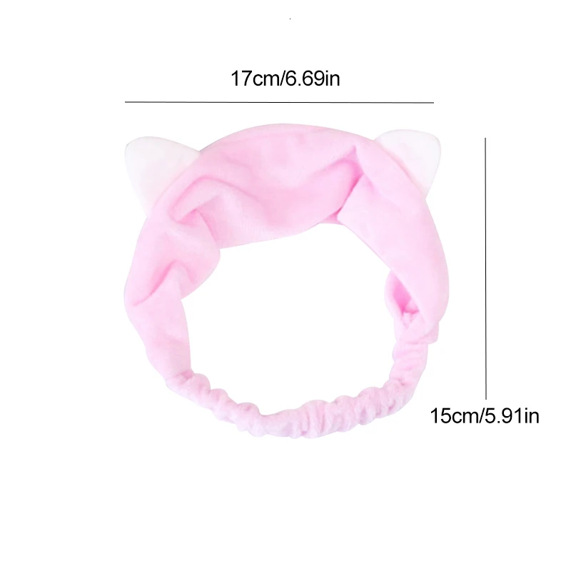 Women's Girl's Nylon Hair Band Cat Ear Hair Band Korean Style Wash Face Helper Headdress Hair Accessories Makeup Tools