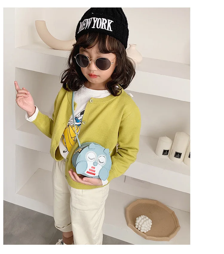 Детская сумка с овечкой, новинка года, детская сумочка из искусственной кожи с рисунком животных, мини сумка через плечо для девочек, милые сумки-мессенджеры для принцесс