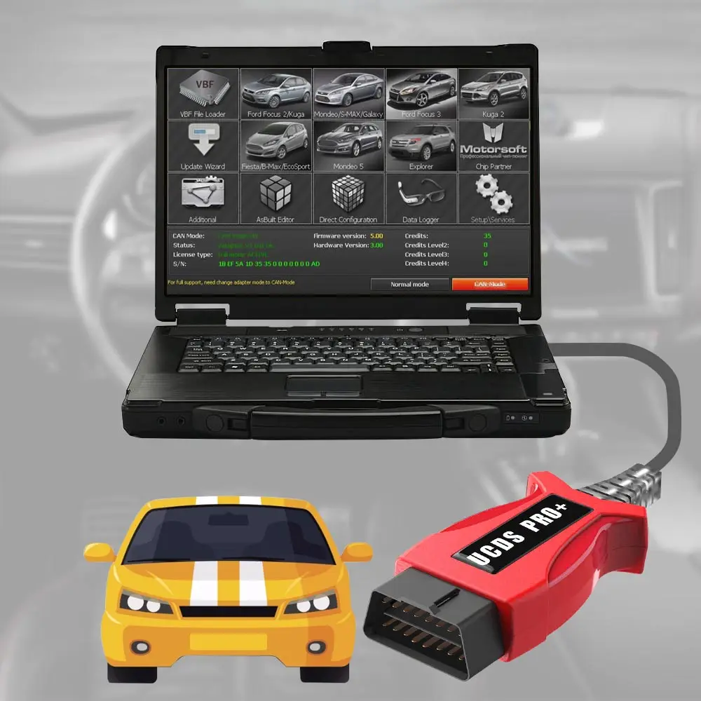 UCDS Pro + FOCOM для Ford UCDSYS с V1.26.008 полный лицензионный диагностический инструмент