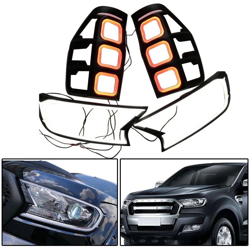 Крышка для переднего и заднего фонаря крышки задних фар из АБС пластика подходит RANGER T7 TXL чехол светодиодной